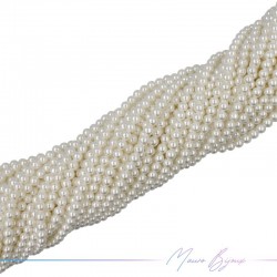 Majorcan Pearls Cream Sphere 4mm (Thread of 40 cm)