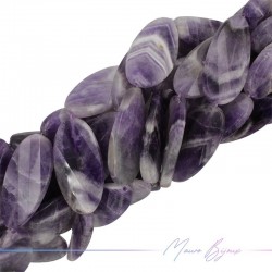 Diaspro Viola Forma Ovale Piatta Assortita 50x25mm (Filo di 40 cm)