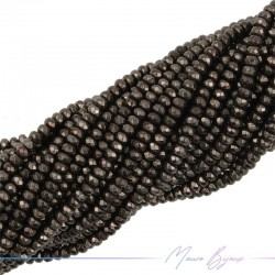 Ematite Marrone Scuro Rondella Sfacettato (Filo di 40 cm)