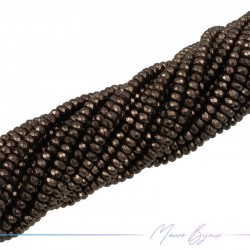 Ematite Marrone Caffè Rondella Sfacettato (Filo di 40 cm)