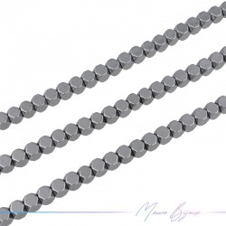 Silver Hematite Smooth Exagonal (Thread of 40 cm)