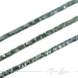 Ematite Verde Esagonale Piatte Liscio 3mm (Filo di 40 cm)