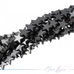 Ematite Canna Fucile Forma Stella Liscio (Filo di 40 cm)