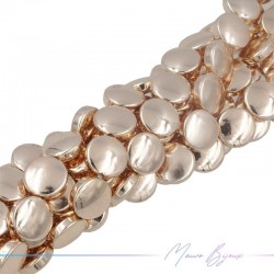 Ematite Oro Rosa Forma Tondo Piatta Liscio (Filo di 40 cm)