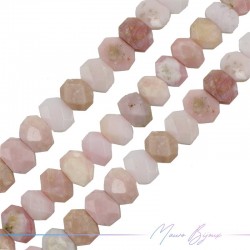 Opal Pink Faceted Octagon