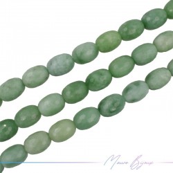Jade Green Faceted Oval 20x15
