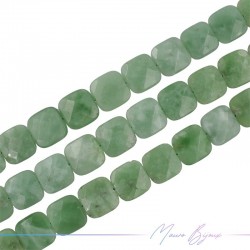 Jade Green Faceted Square