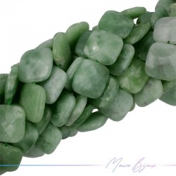 Jade Green Faceted Square