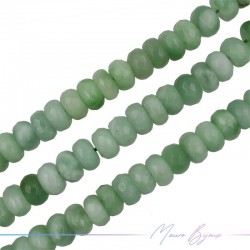Jade Green Faceted Rondelle