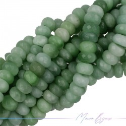 Jade Green Faceted Rondelle