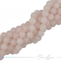Agate Light Pink Faceted Sphere