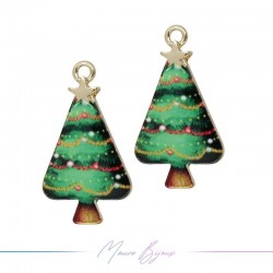 Charms brass Christmas Tree Mod.3 17x31mm