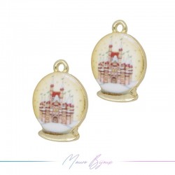 Charms brass Ball Mod.1 13x18mm