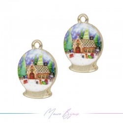 Charms brass Ball Mod.4 13x18mm