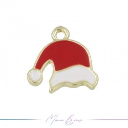 Charms brass Christmas hat 16x16mm