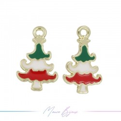 Charms brass Christmas Tree Mod.3 12x18mm