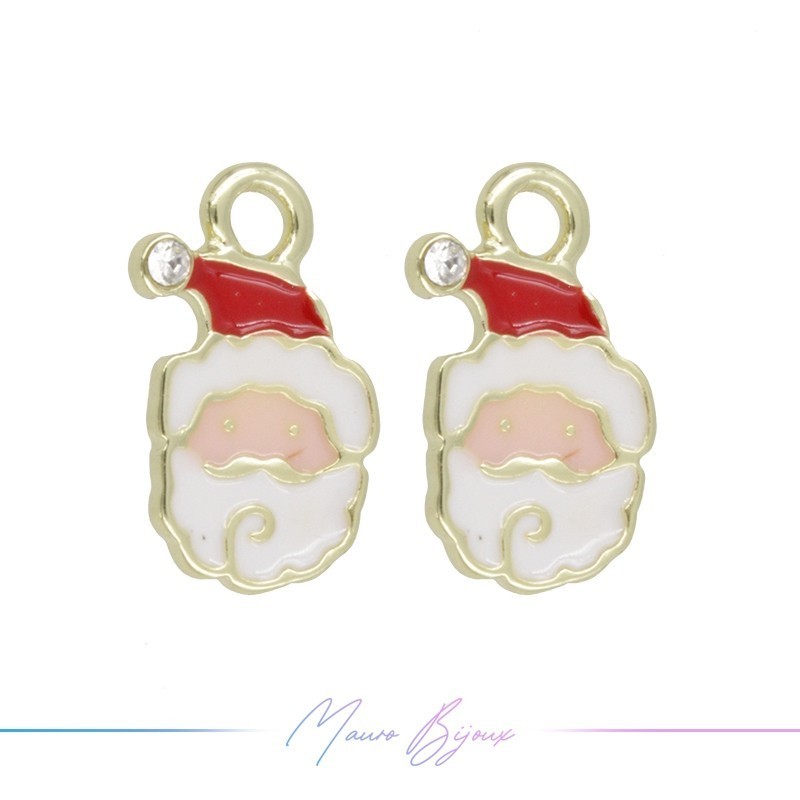 Charms brass Santa Claus 11x17mm