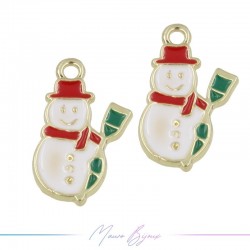 Charms brass Snowman Mod.1 14x20mm