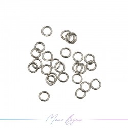 Jump Rings | Open | Rhodium Plated