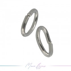 Jump Rings | Oval | Rhodium Plated