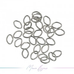 Jump Rings | Oval | Rhodium Plated