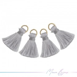 Tassels with Ring Grey Color