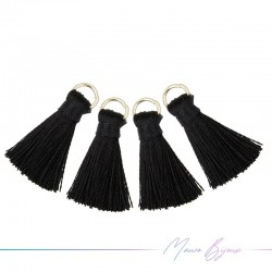 Tassels with Ring Black Color