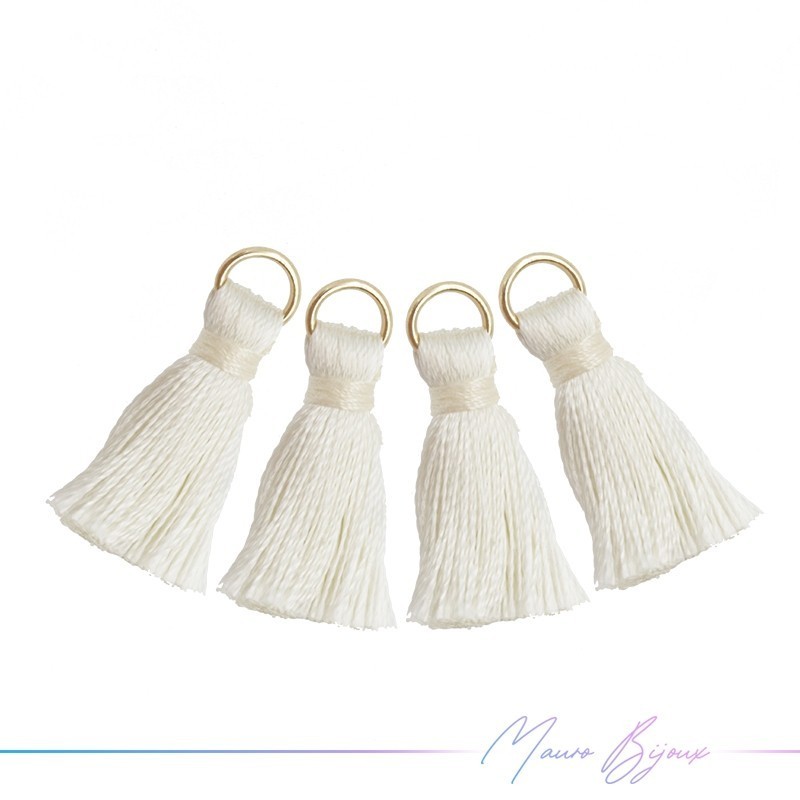 Tassels with Ring Cream Color