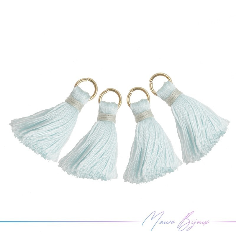 Tassels with Ring Light Blue Color