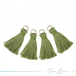 Tassels with Ring Olive Green Color