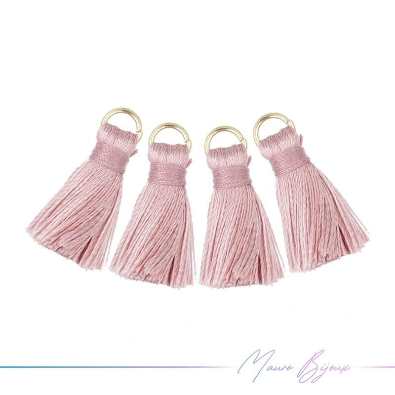 Tassels with Ring Dark Rose Color