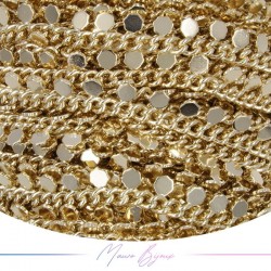 Inox Chain in Gold with pendant Circle
