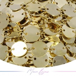 Inox Chain in Gold Circle 8mm