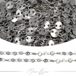 Inox Chain in Silver Circle 4mm