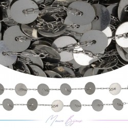 Inox Chain in Argento Disks