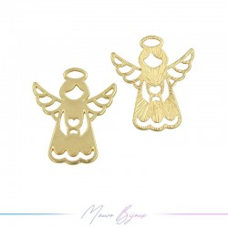 Ciondoli  in Zama Forma Angelo Oro Opaco 22x26mm