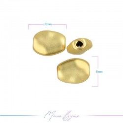 Passanti in Zama Forma Ovale Oro Opaco 8x10mm