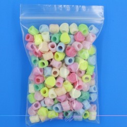 Passanti in Resina Cuori Multicolor 12x11mm