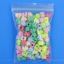 Trolls Resin Beads Multicolor 14x12mm