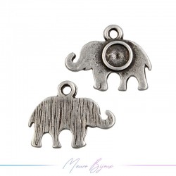 Ciondoli  in Zama Forma Elefante Argento 14x17mm