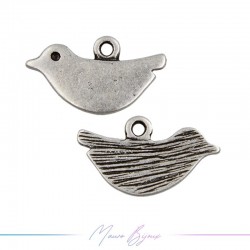 Ciondoli  in Zama Forma Uccello Argento 11x19mm
