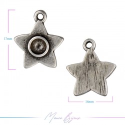 Ciondoli  in Zama Forma Stella Argento 14x17mm