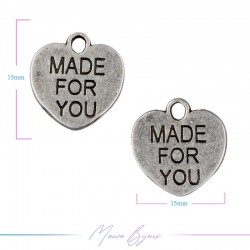 Ciondoli  in Zama Forma Cuore "Made For You" Argento 15mm