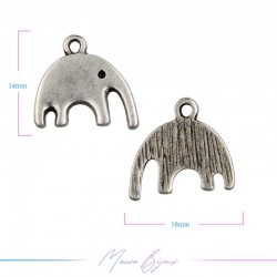 Ciondoli  in Zama Forma Elefante Argento 14x16mm