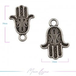 Ciondoli  in Zama Forma Mano di Fatima Argento 13x19mm