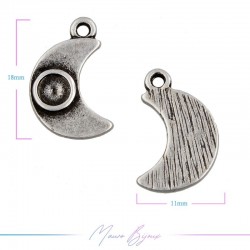 Ciondoli  in Zama Forma Luna Argento 11x18mm