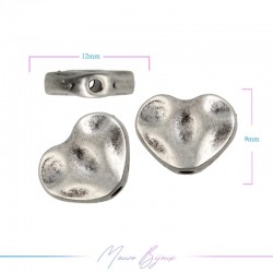 Passanti in Zama Forma Cuore Argento 9x12mm