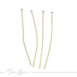 Steel Pins Flat Head Gold 0.7x70mm