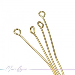 Gold Plated Eyepin 0.7x30mm