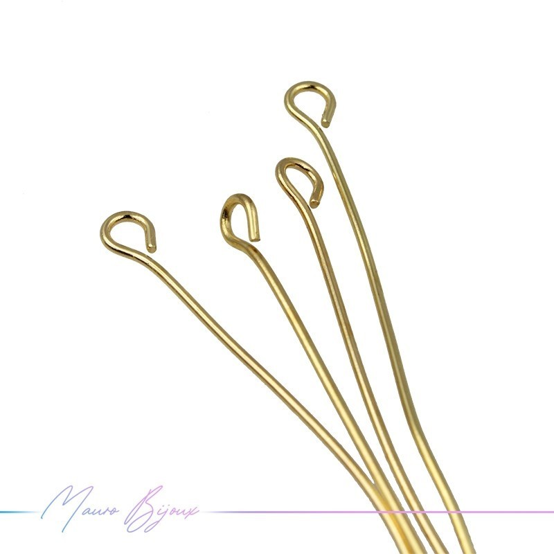 Gold Plated Eyepin 0.7x30mm